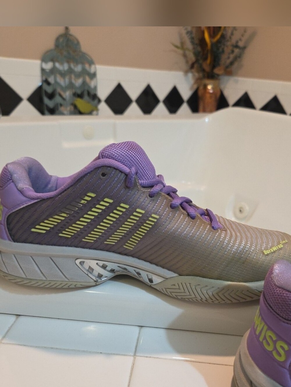 K-Swiss Womens Hypercourt Express 2 Hard Court Tennis Pickleball Shoes Sz 8.5M - Picture 4 of 14